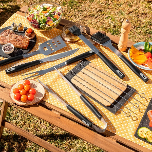 Kit de Utensílios para Churrasco com Estojo BBSet InnovaGoods 12 Peças