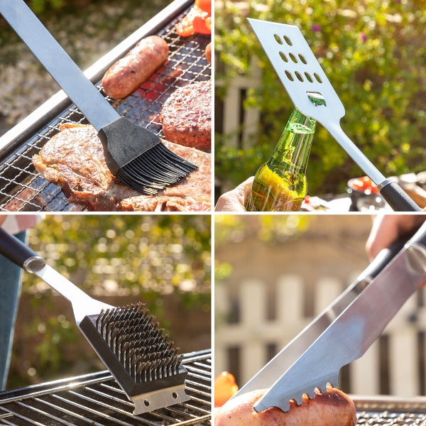 Kit de Utensílios para Churrasco com Estojo BBSet InnovaGoods 12 Peças
