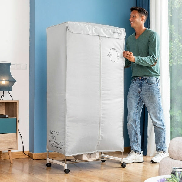 Secador Elétrico Portátil com 2 Níveis Dupledry Blue InnovaGoods 1200 W