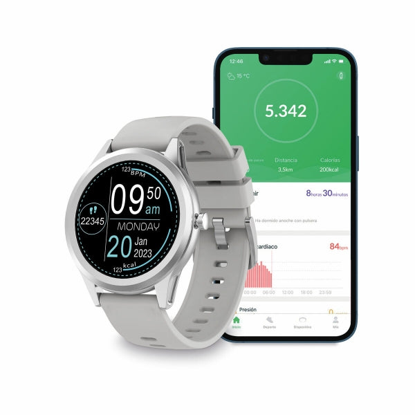 Smartwatch KSIX Globe Prateado